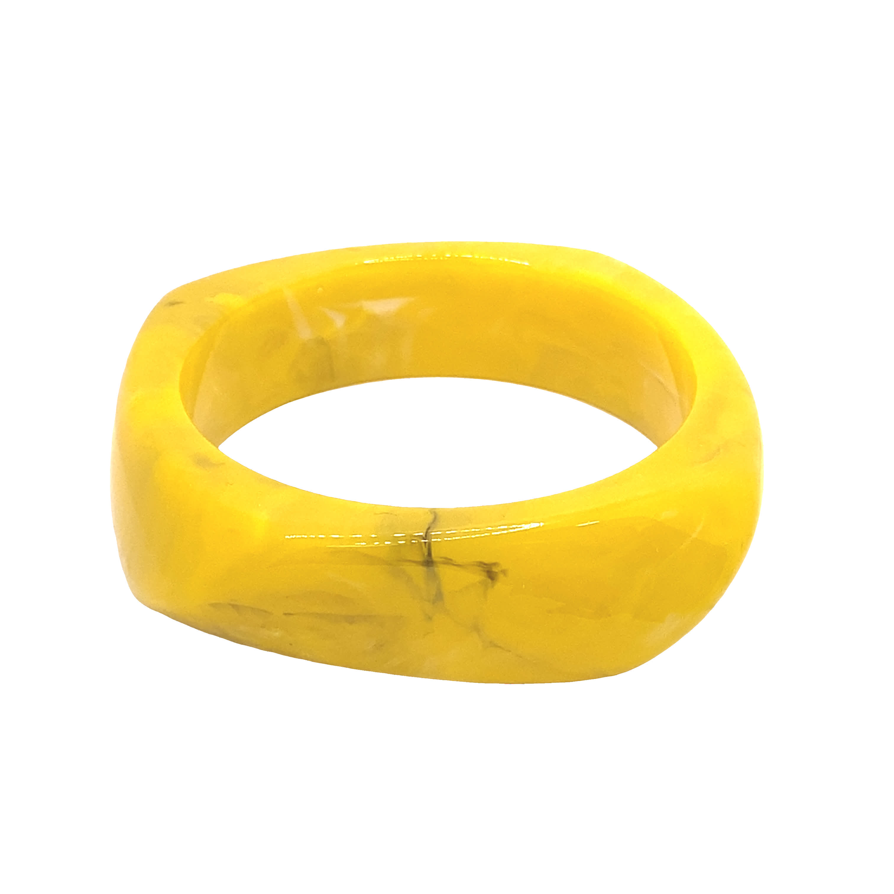 Słoneczna Żółta Nowoczesna Bransoletka Bangle