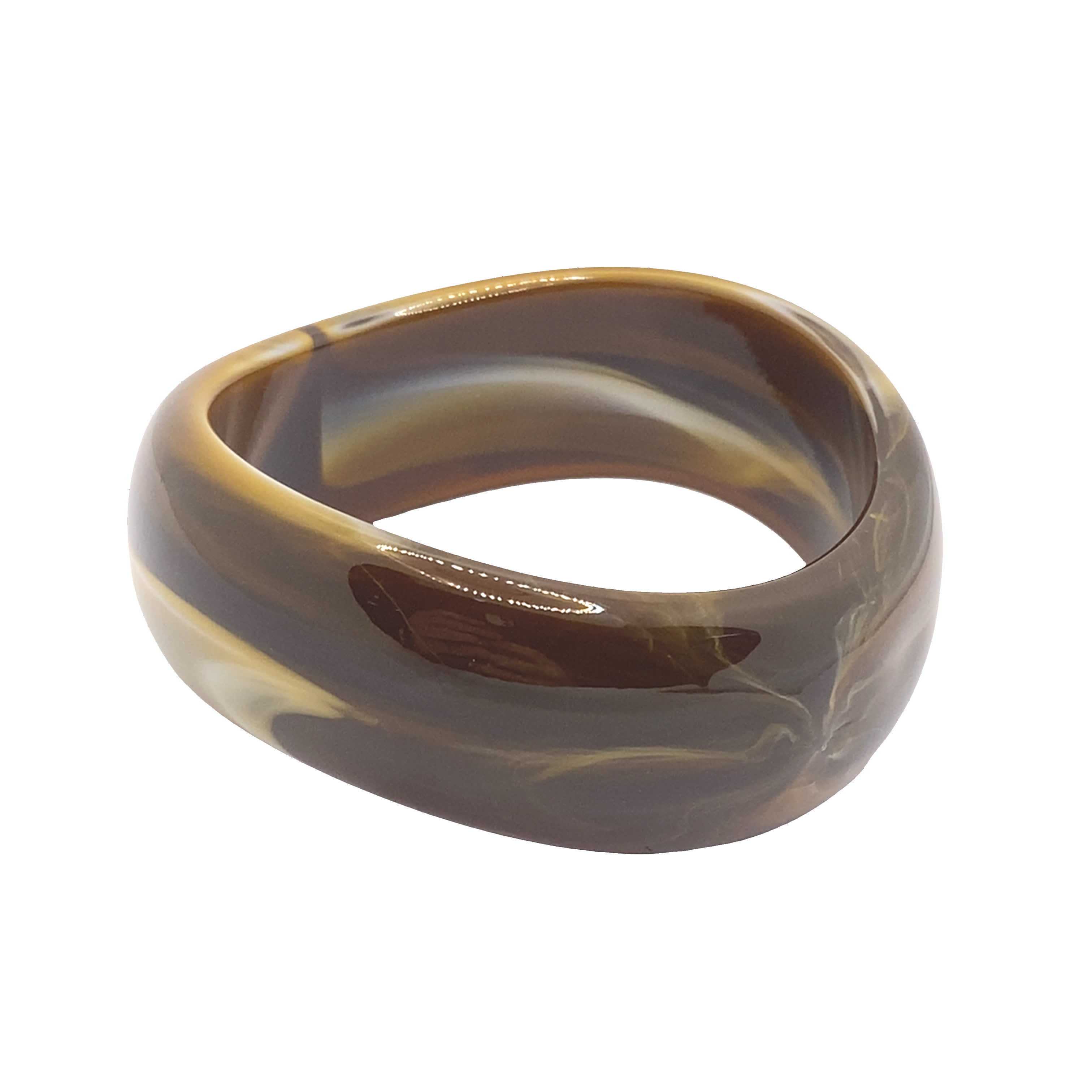 Bransoletka w odcieniach ziemi wykonana ręcznie