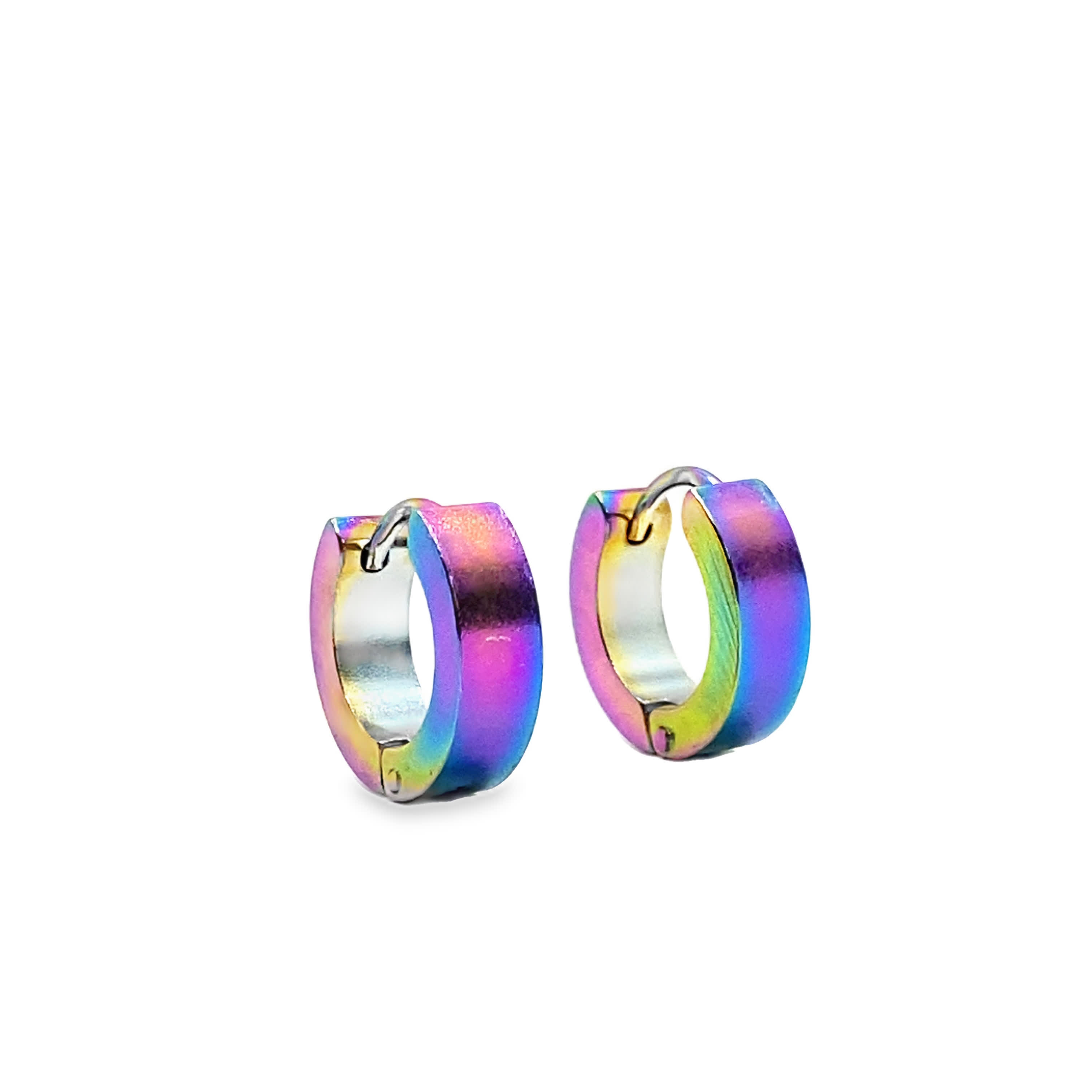 Eleganckie, nowoczesne kolczyki kółka w kolorze żółtego złota