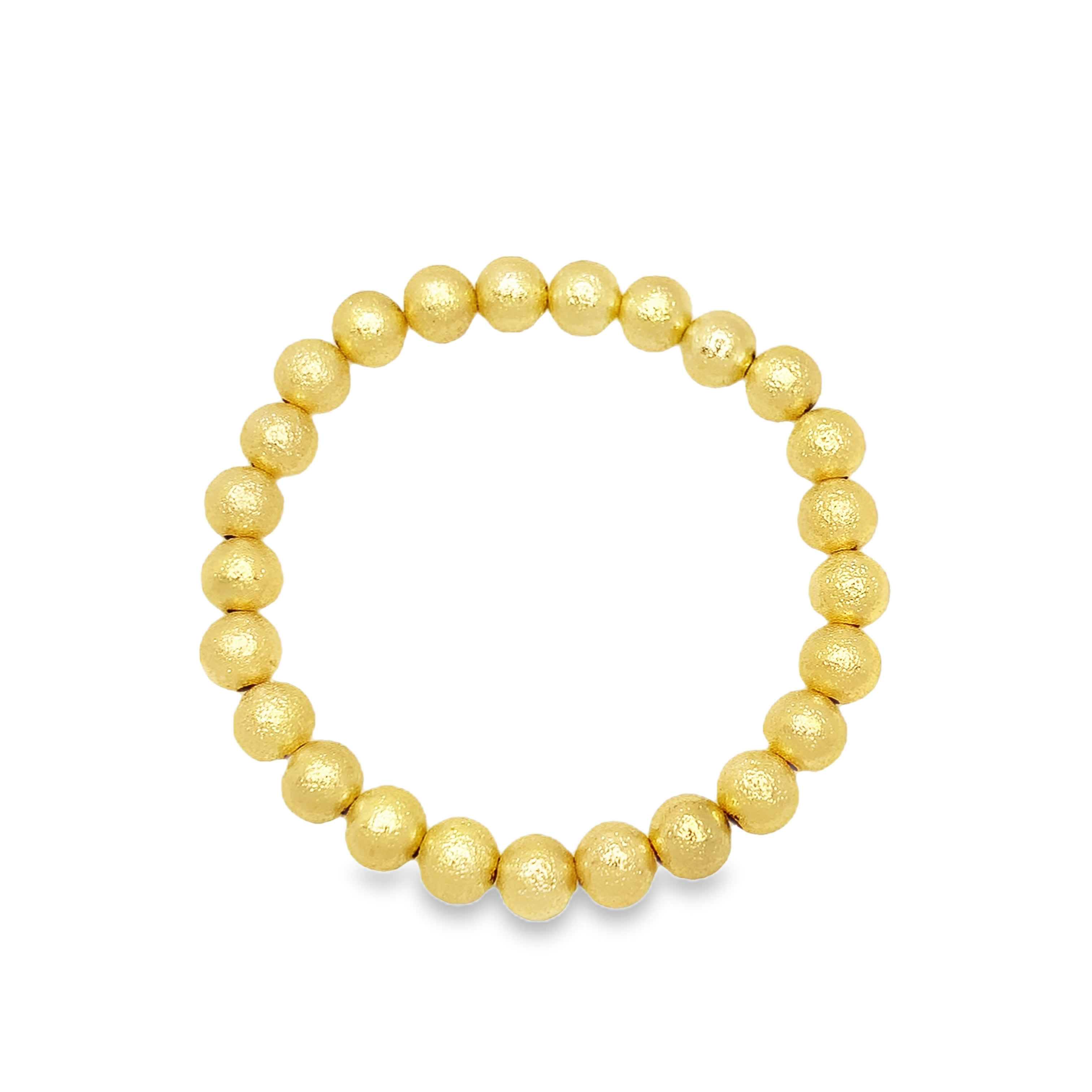 Bransoletka z koralików z metalu