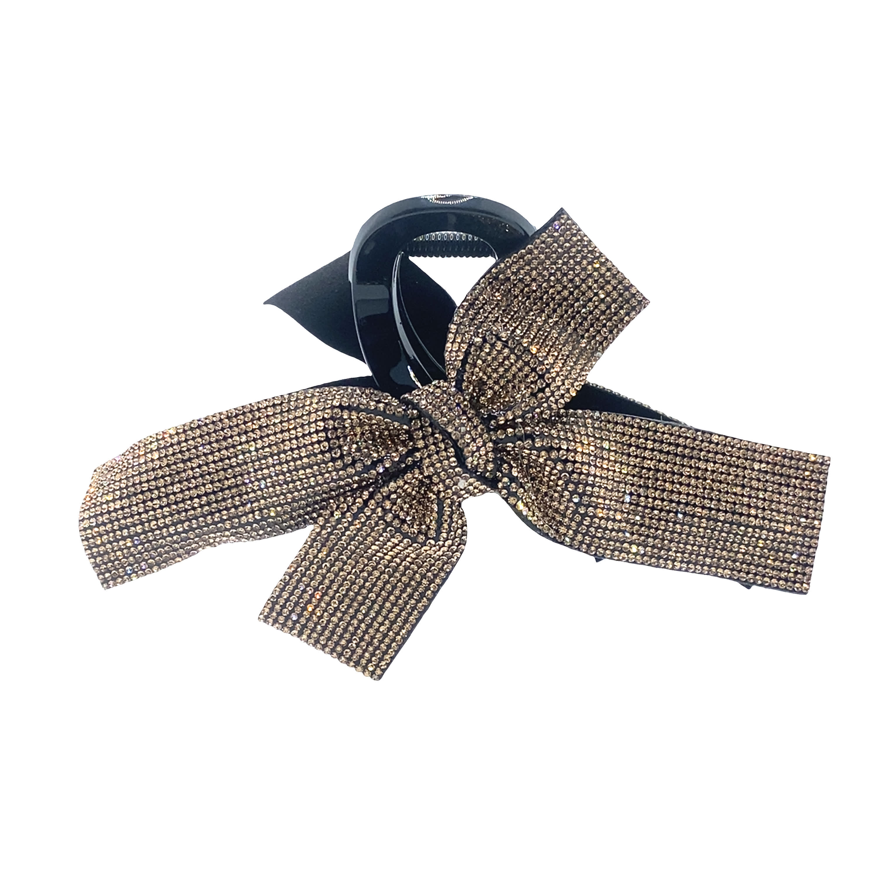 Spinka do włosów z kokardką z kryształkami - modny dodatek