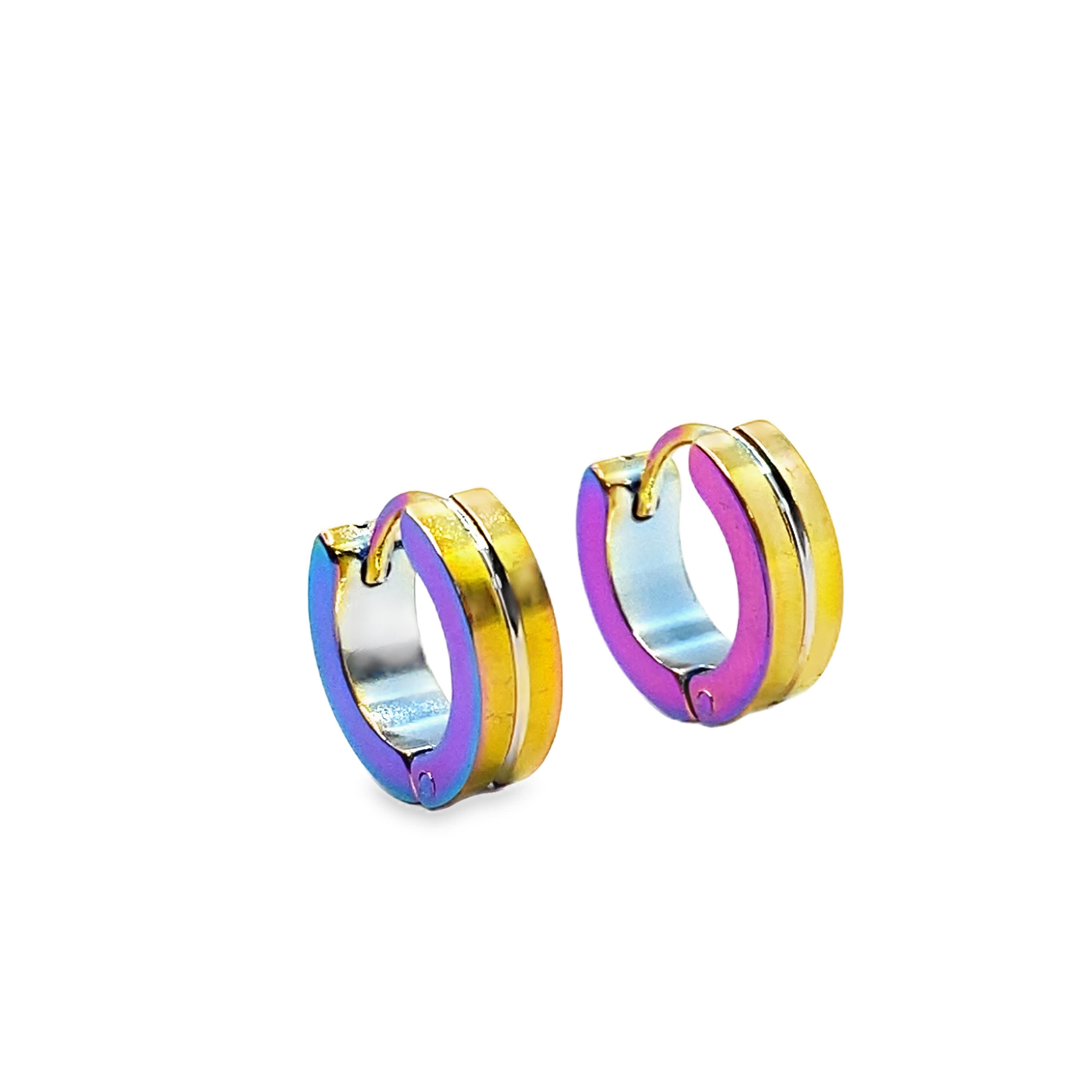 Eleganckie kolczyki kółka w kolorze żółtego złota