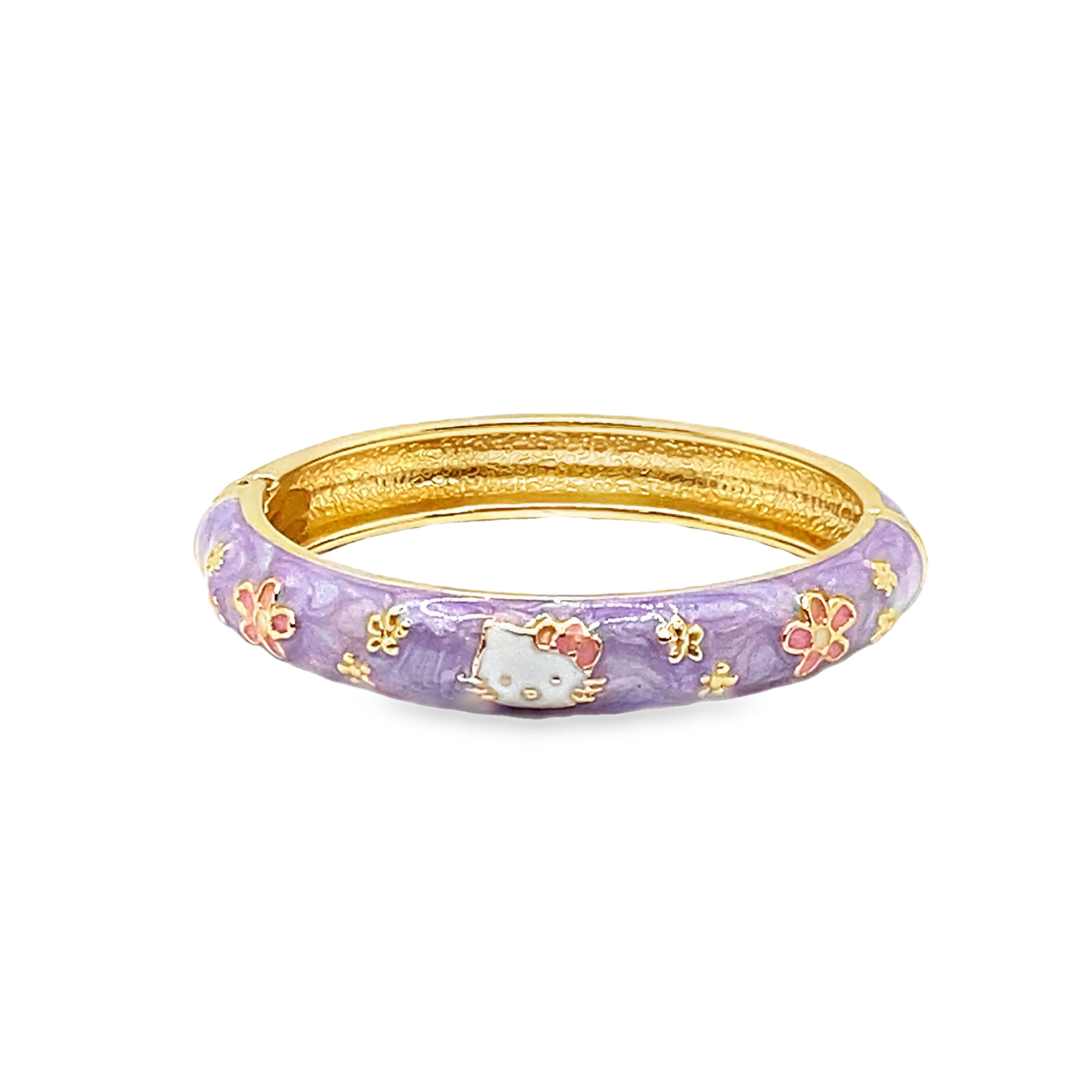 Fantazyjna bransoletka Hello Kitty ze złoconej stali