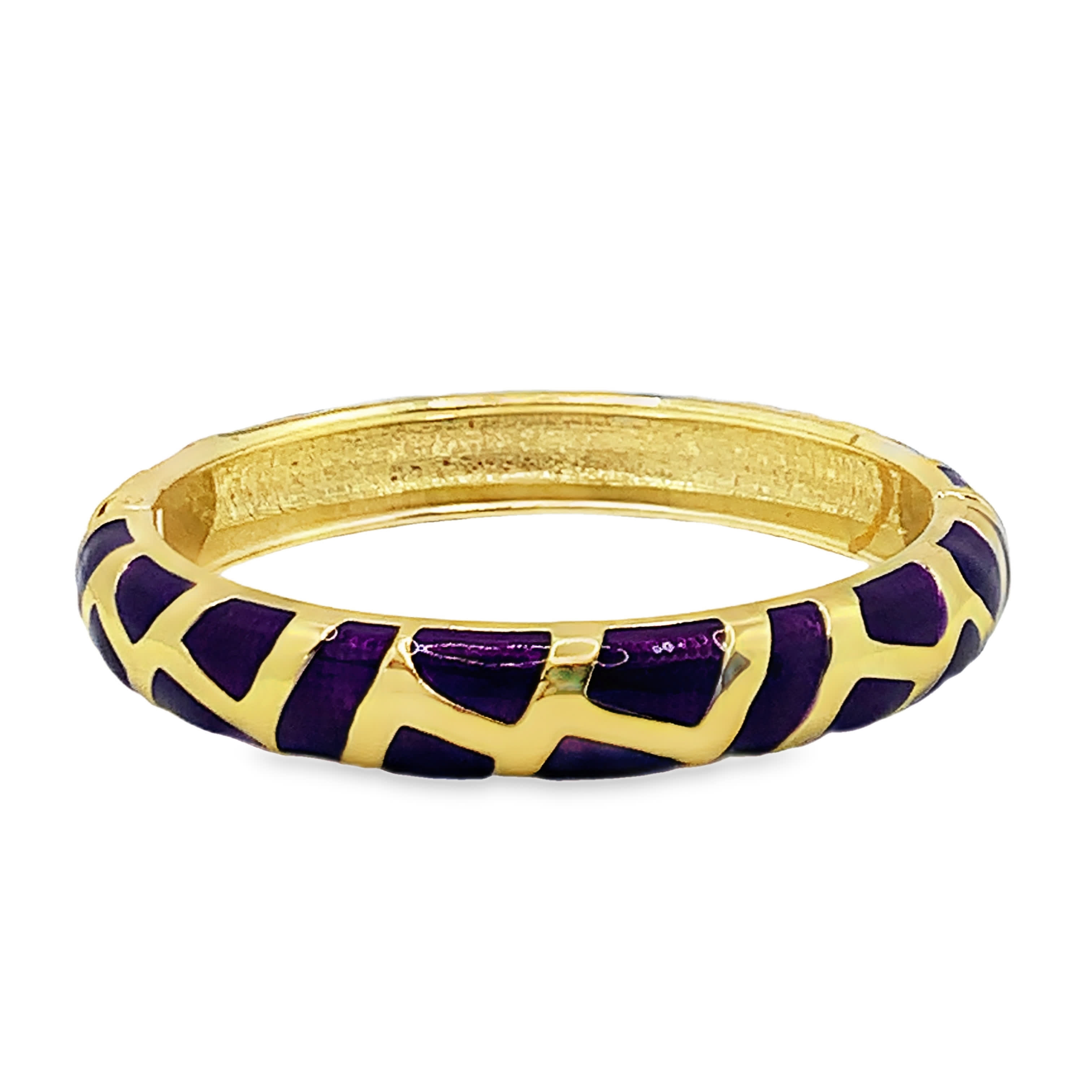 Bransoletka ze złoconej stali z artystycznym wzorem