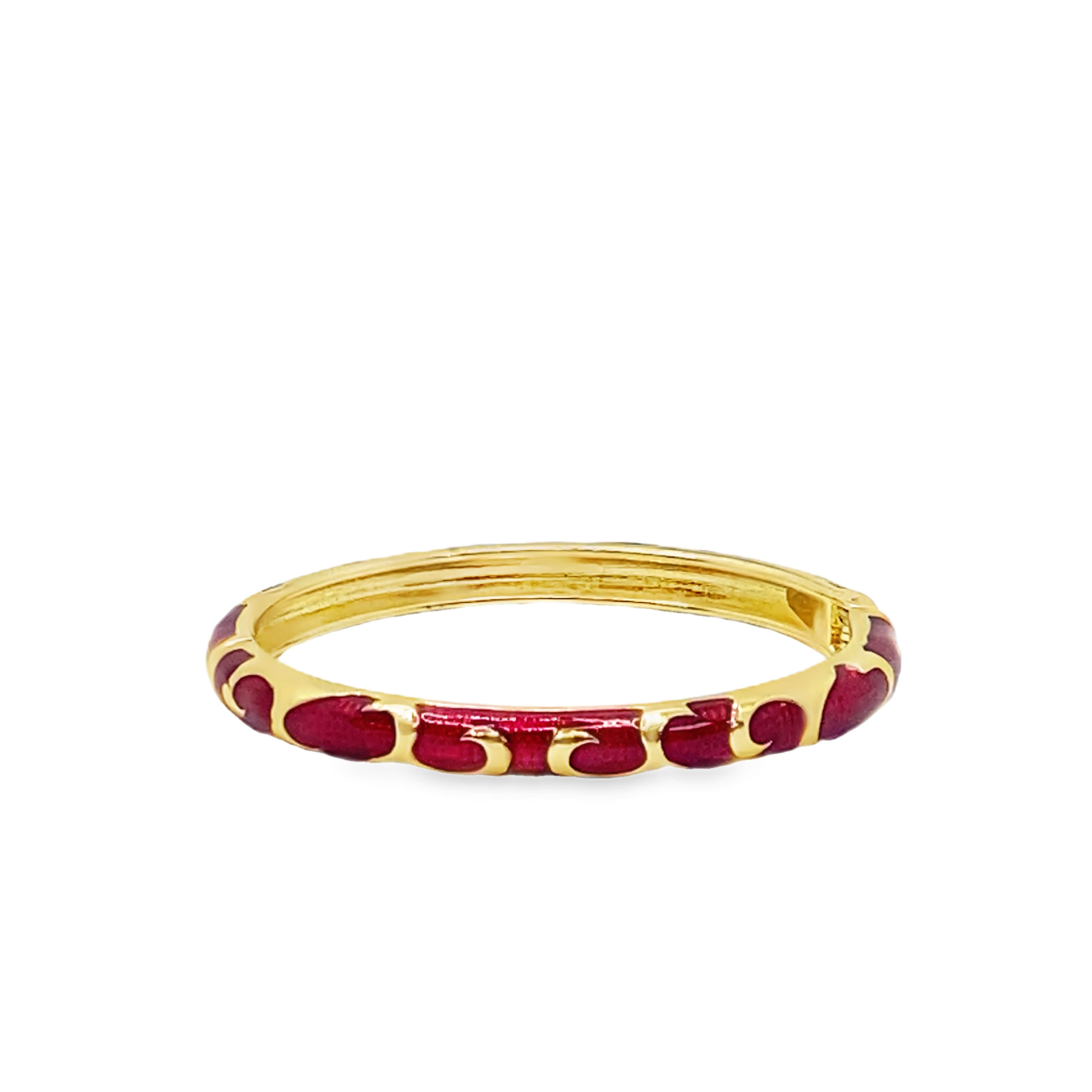 Designerska bransoletka ze złoconej stali z artystycznymi zdobieniami