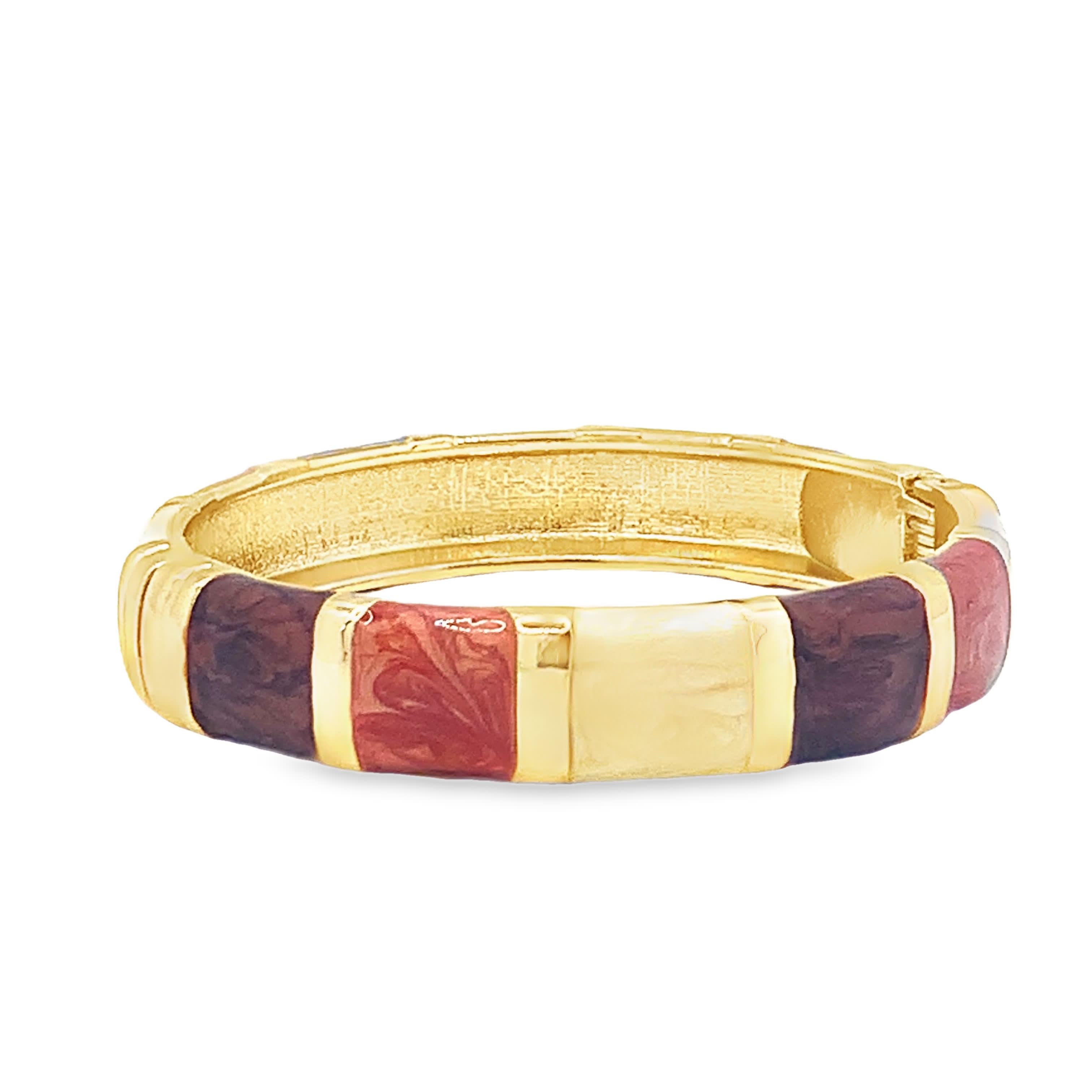 Bransoletka ze złoconej stali