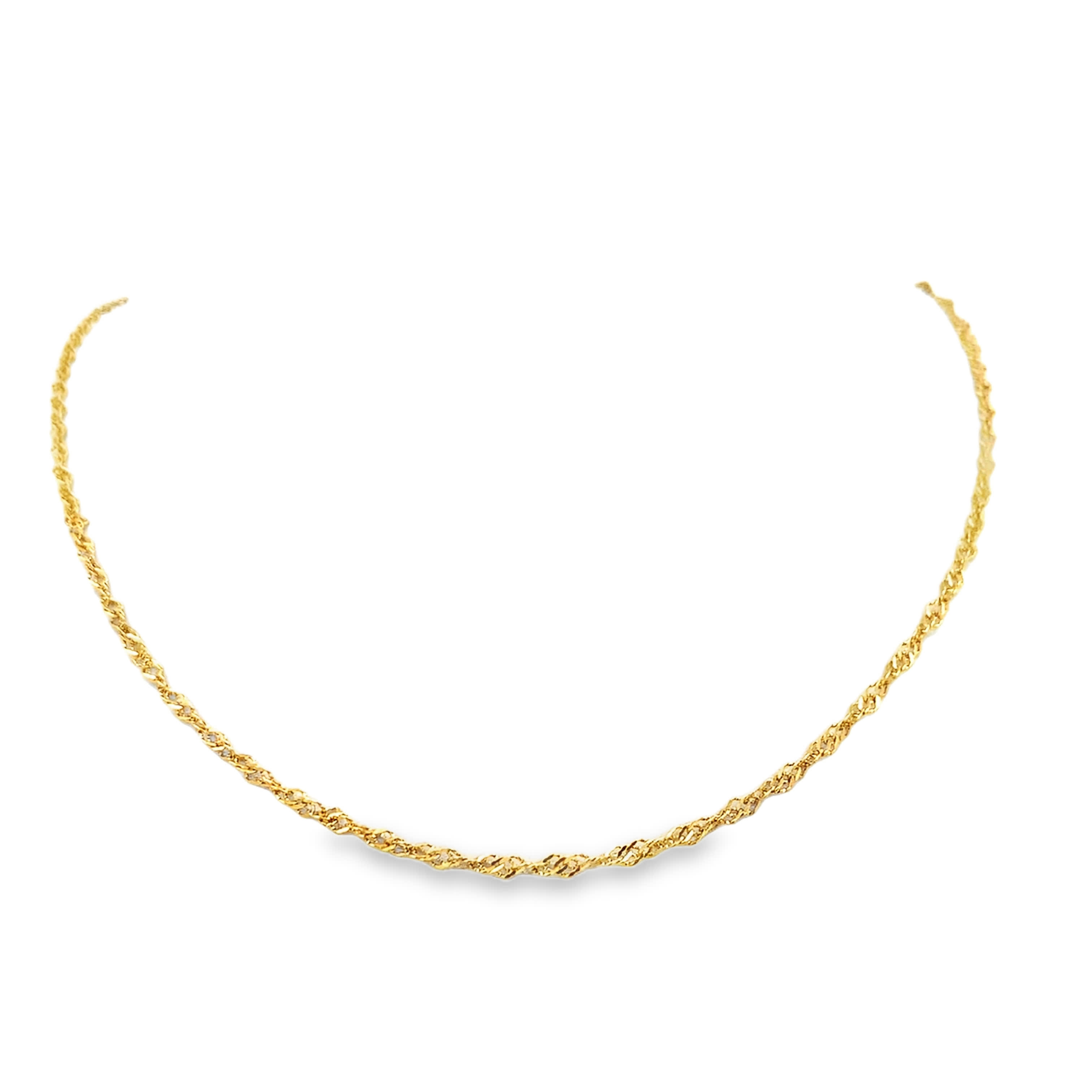 Klasyczny naszyjnik ze złoconej stali