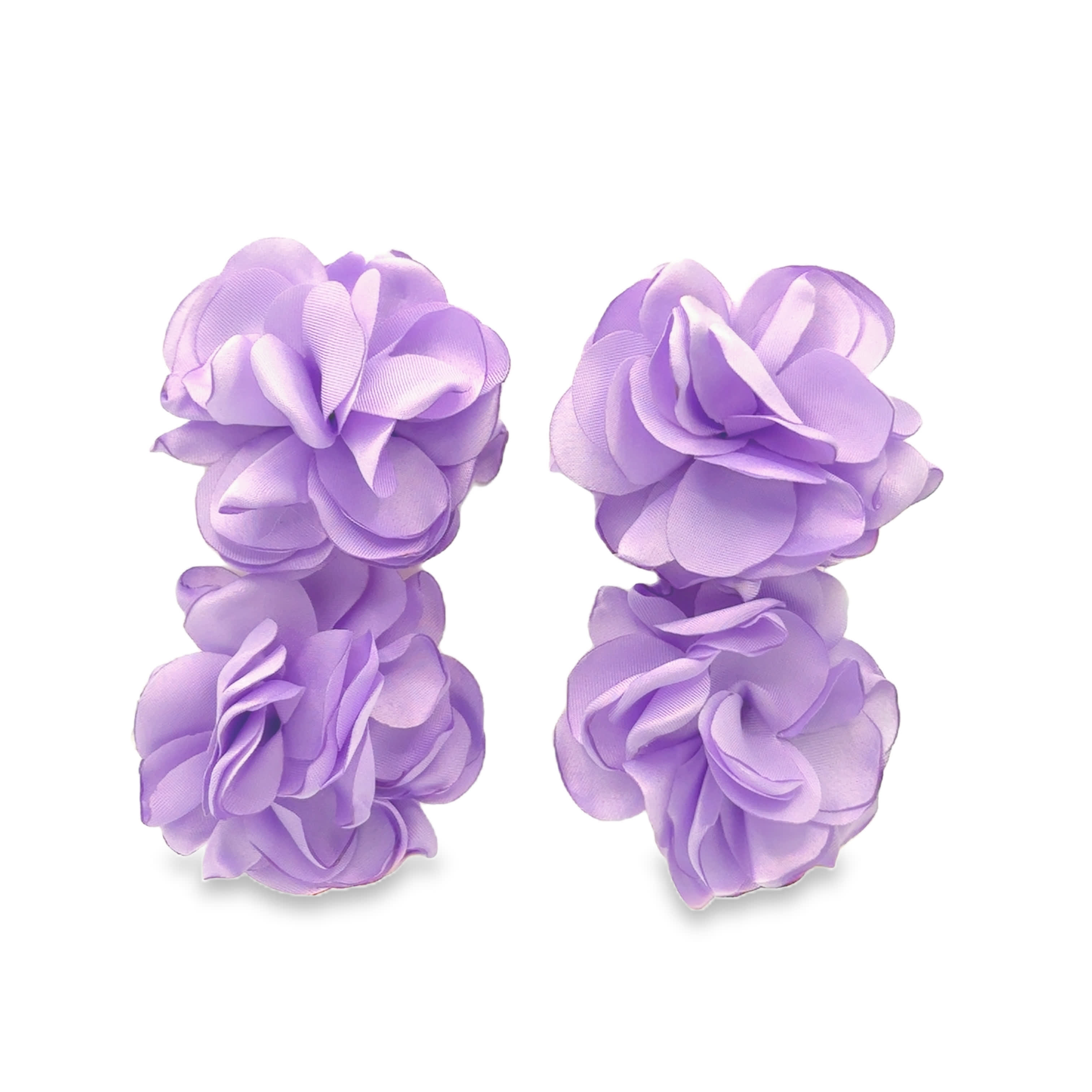 Kwiatowe kolczyki bez metalu