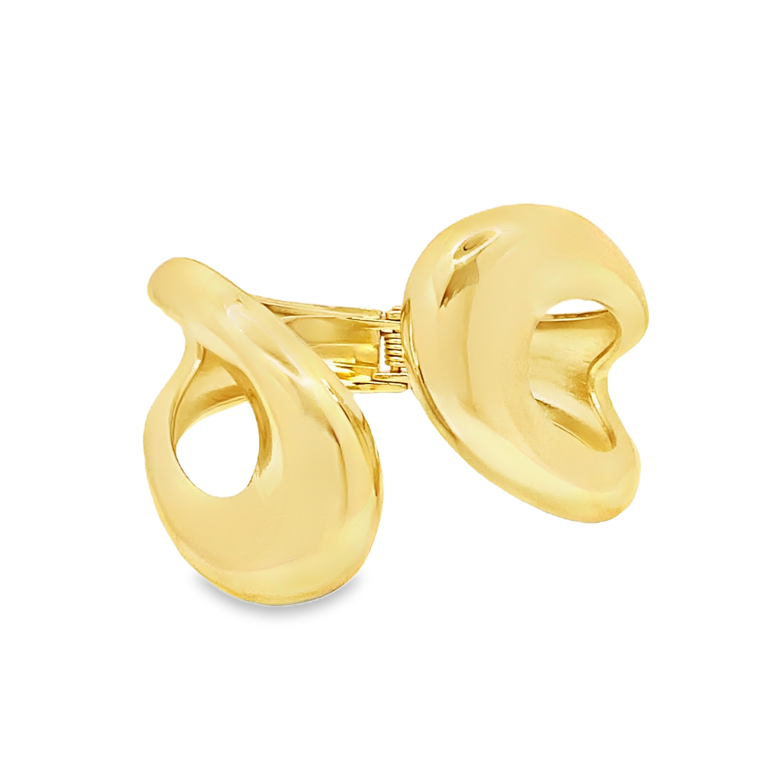 Rzeźbiarska bransoletka z żółtego złota