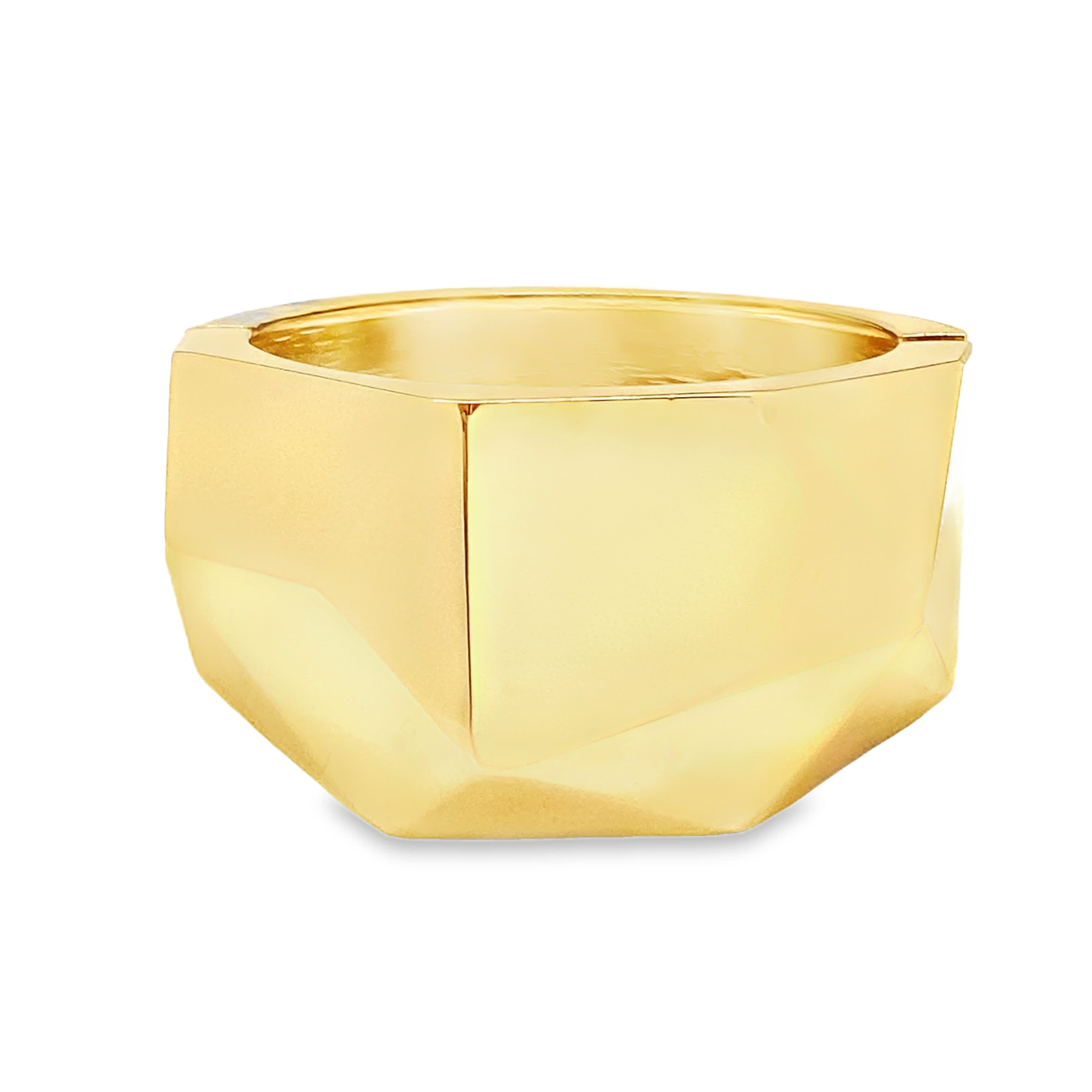 Geometryczna bransoletka z żółtego złota