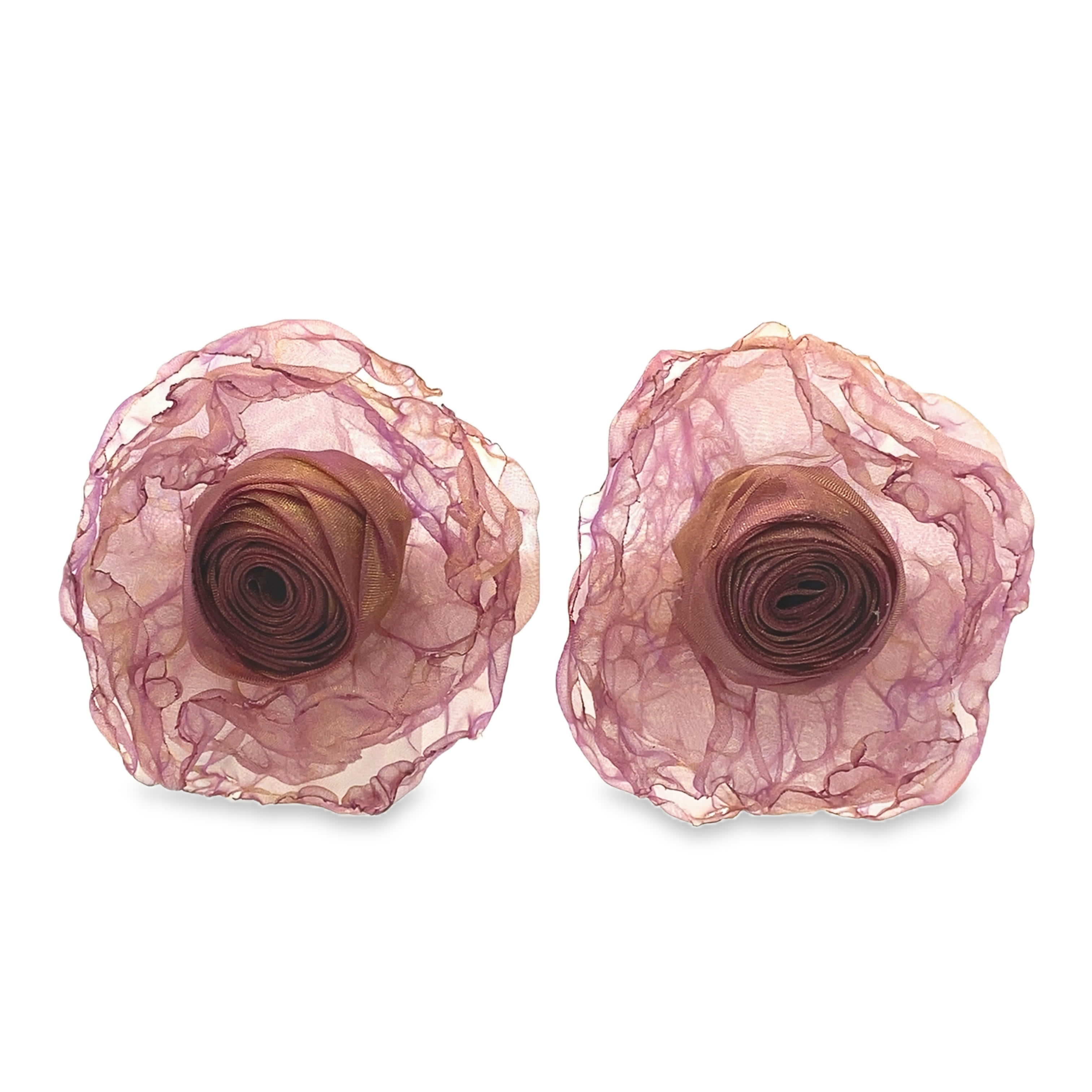 Unikatowe kolczyki bez metalu o delikatnym wzorze