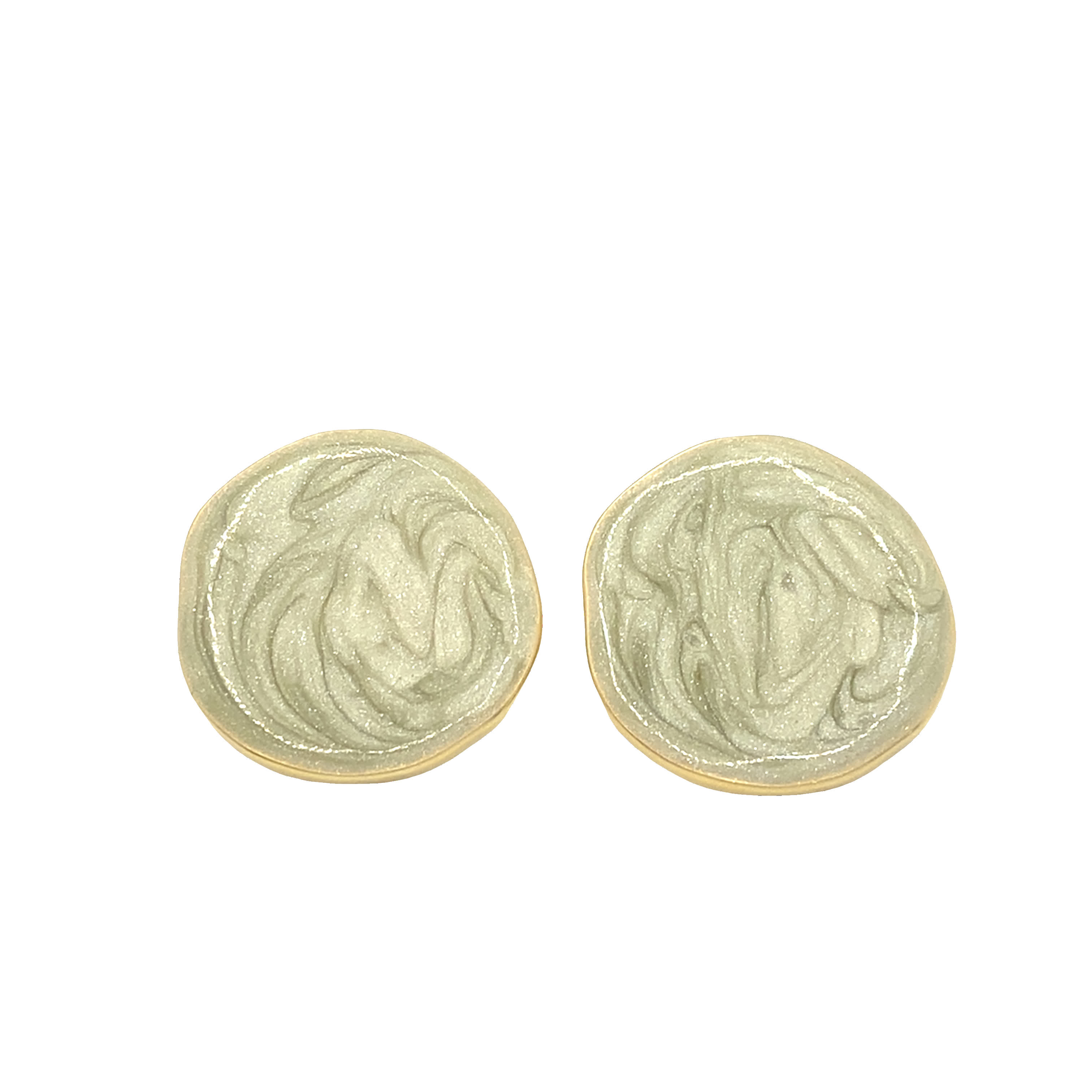 Artystyczne kolczyki w kształcie spirali z żółtego złota