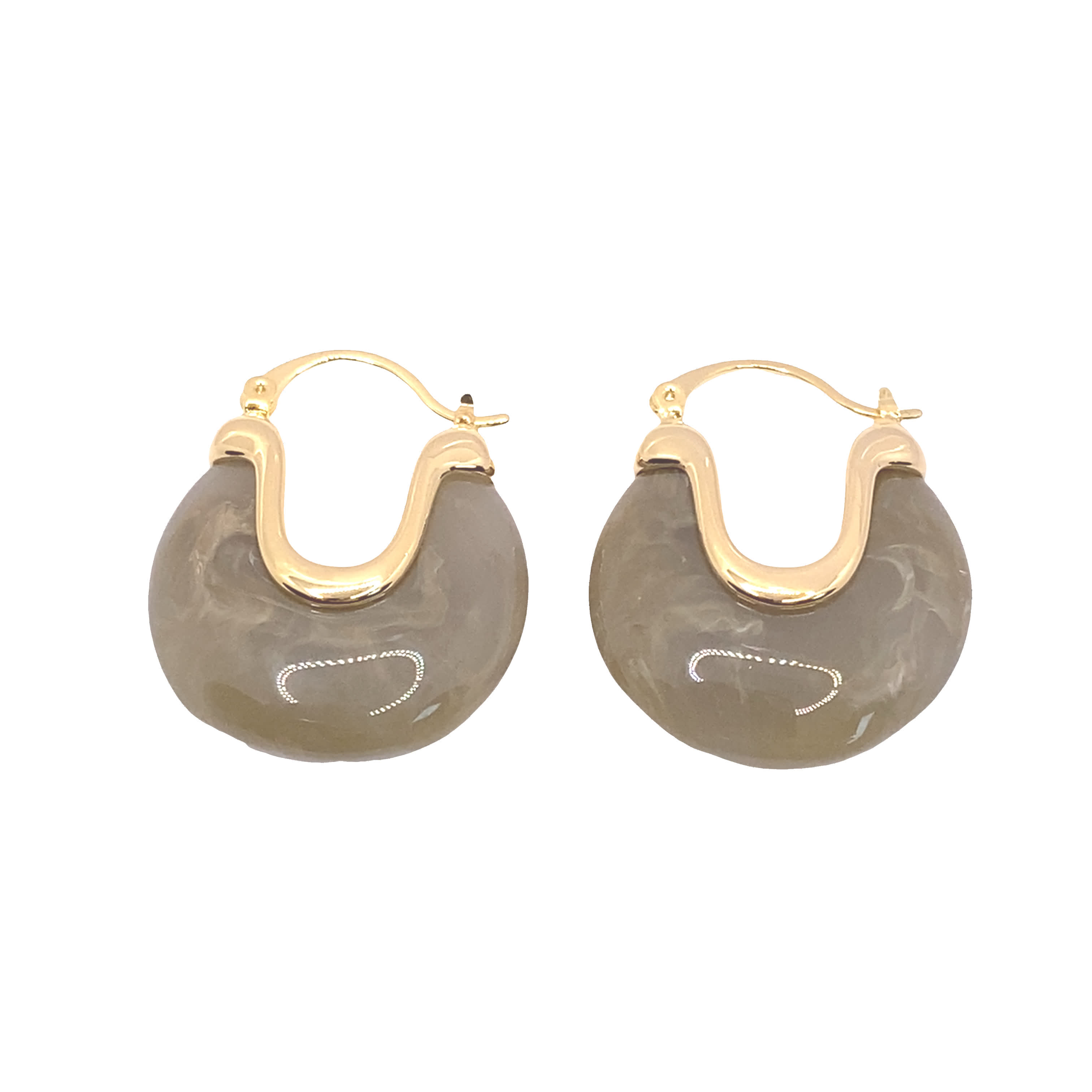 Kolczyki koła z żółtego złota