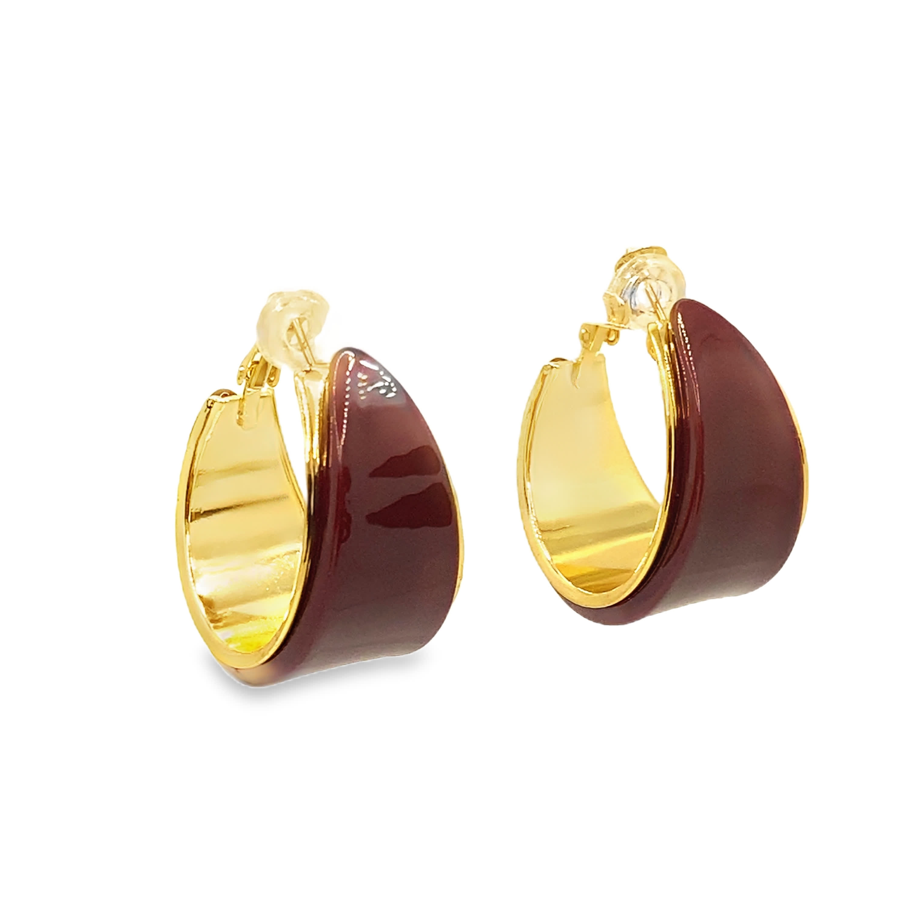 Eleganckie kolczyki koła z żółtego złota