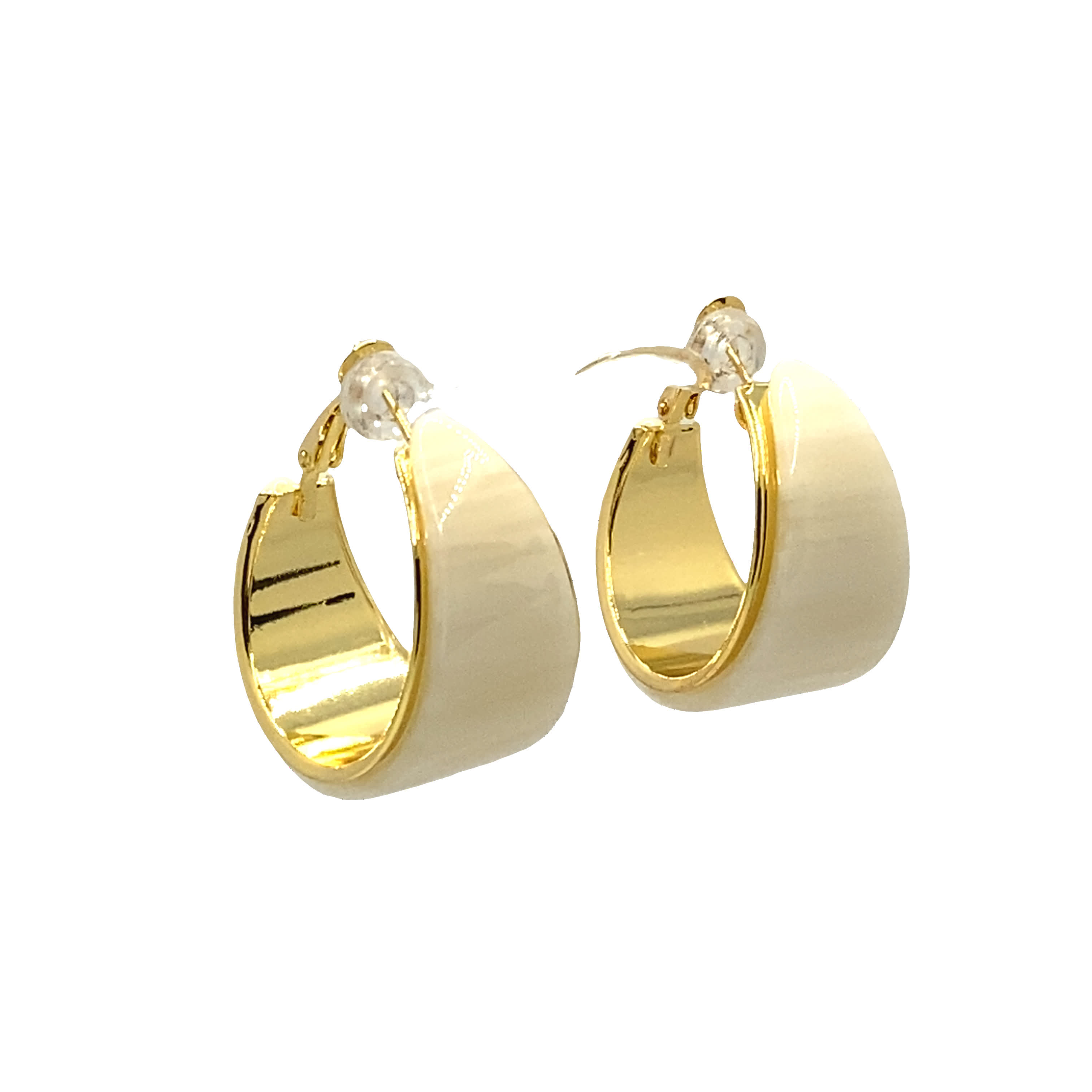 Kolczyki koła z żółtego złota