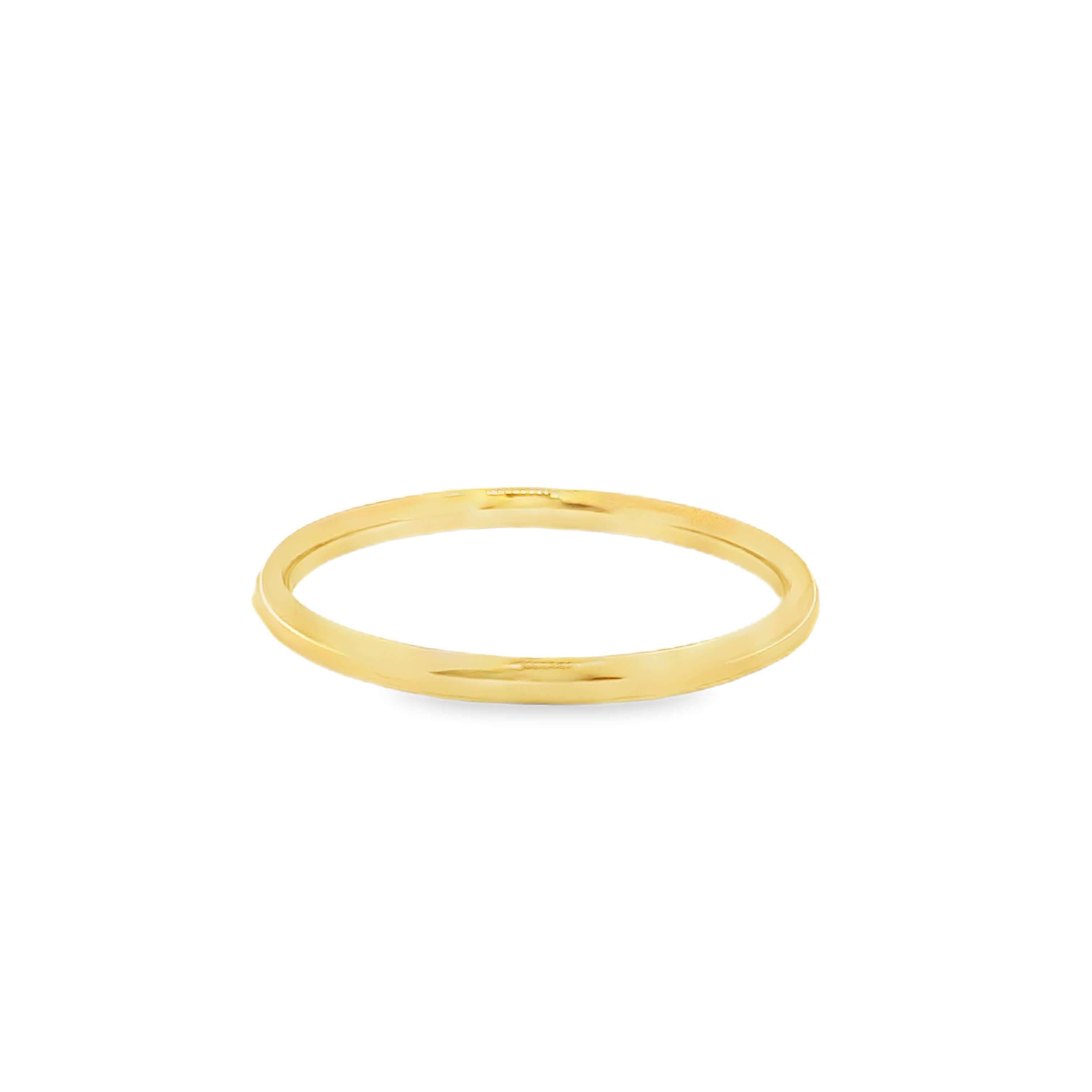 Elegancki pierścionek z żółtego złota