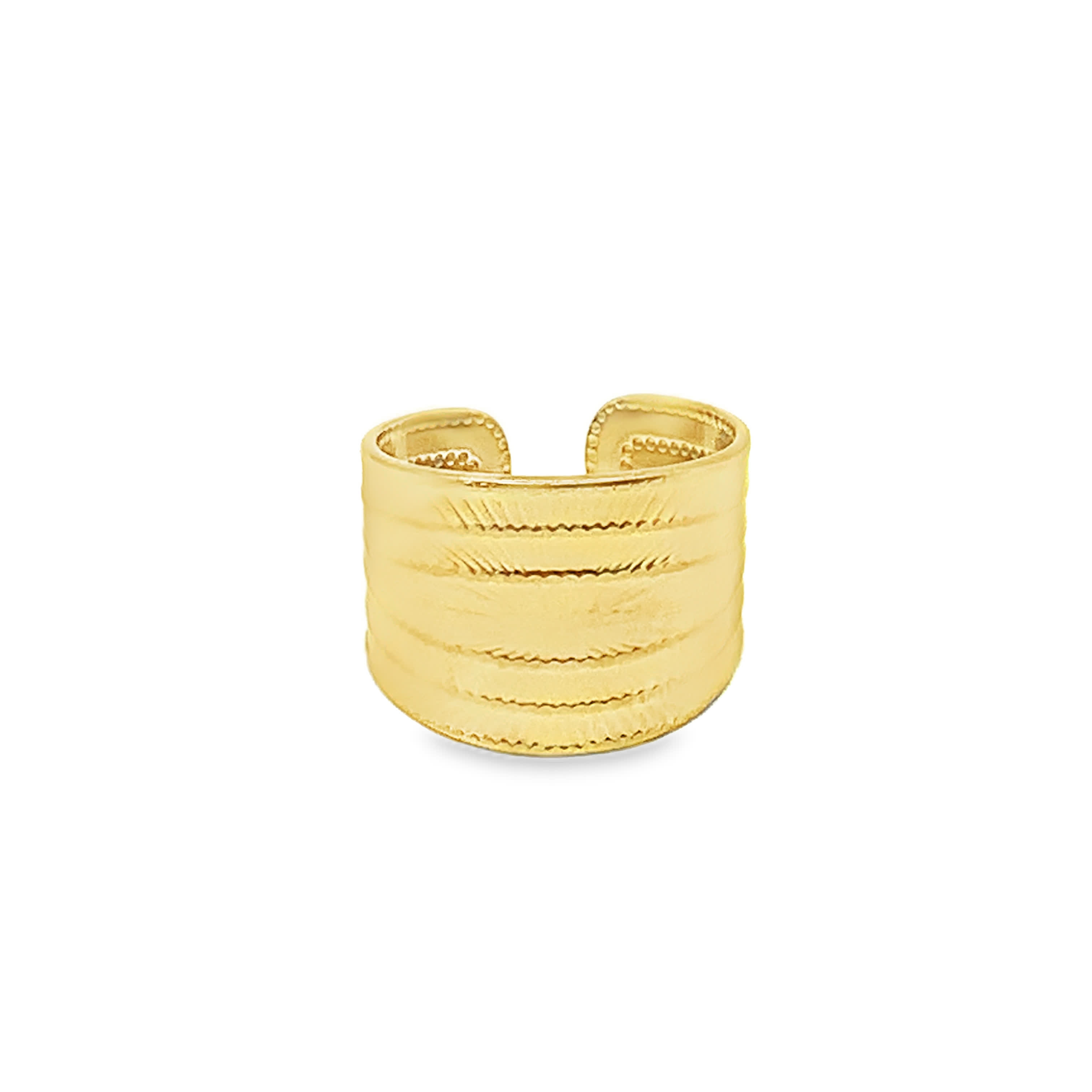 Teksturowana bransoletka w kolorze żółtego złota