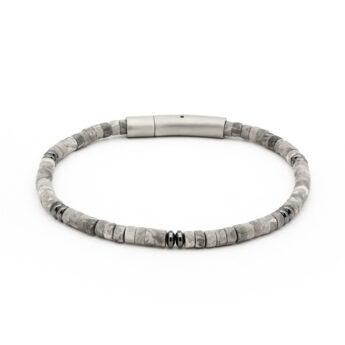 Bransoletka męska z agatami