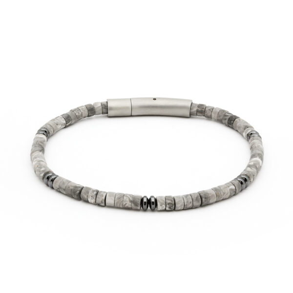 Bransoletka męska z agatami