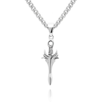 Zawieszka męska sztylet srebrna