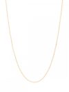 Łańcuszek srebrny pozłacany 60 cm - splot kulkowy - obrazek 2