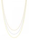 Łańcuszek srebrny pozłacany 42 cm - splot kulkowy - obrazek 3