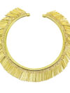 Bransoletka bangle srebrna pozłacana