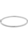 Bransoletka bangle srebrna szlifowana