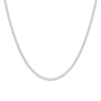 Choker łańcuszek żmijka srebrny
