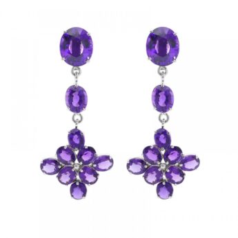 Kolczyki z Ametystem Srebro 925