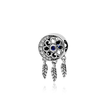 Zawieszka charms łapacz snów srebrna