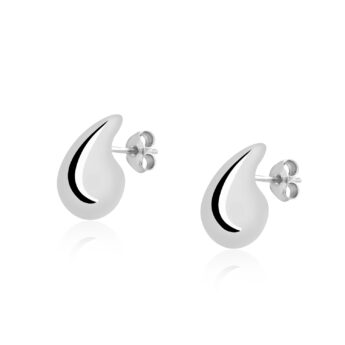 Kolczyki krople srebrne