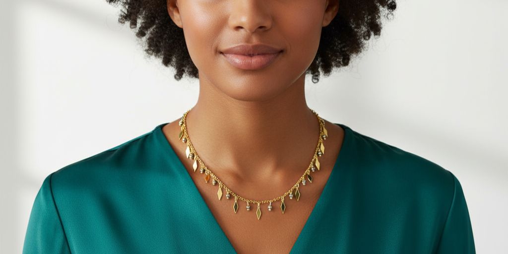 elegancji naszyjnik z hematytem