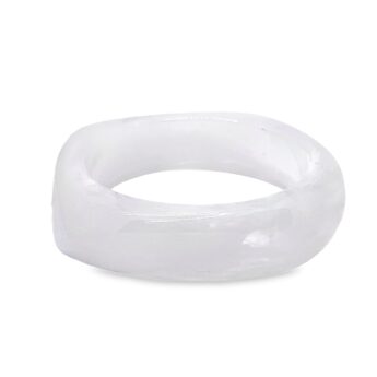 bransoletka bangle biała