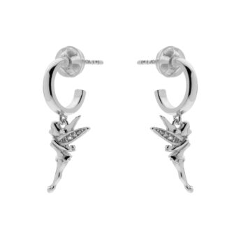 Disney – srebrne kolczyki Tinker Bell Dzwoneczek