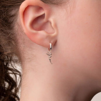 Disney – srebrne kolczyki Tinker Bell Dzwoneczek