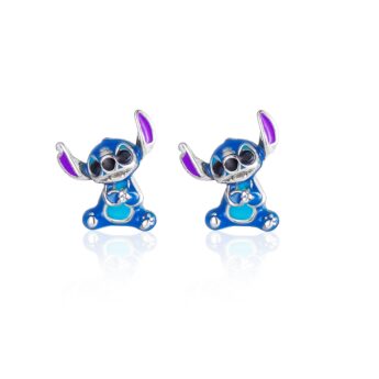 Disney – Stitch srebrne kolczyki