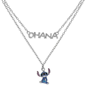 Disney – Stitch srebrny naszyjnik Ohana