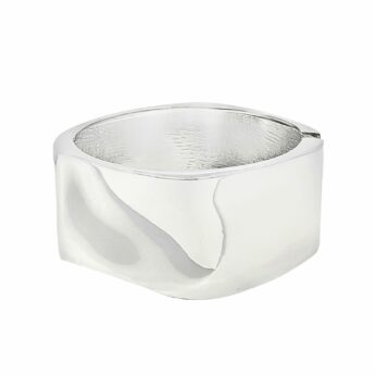 Bransoletka Bangle geometryczna sztywna – stal szlachetna