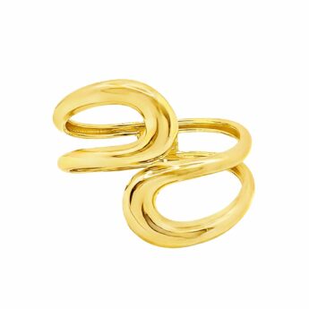 Bransoletka Bangle nowoczesna owijana – stal szlachetna