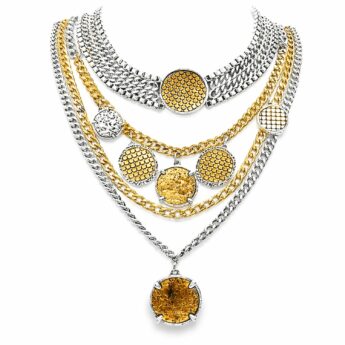 Naszyjnik kaskadowy Vintage – stal szlachetna