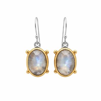 Artystyczne kolczyki z Kamieniem Księżycowym