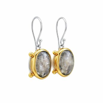 Artystyczne kolczyki z Kamieniem Księżycowym