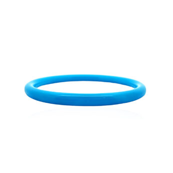 Turkusowa bransoletka bangle z żywicy cienka obręcz