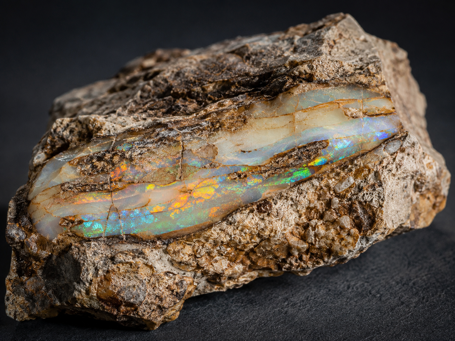 opal w skamielinie